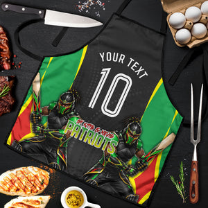 Personalized St Kitts And Nevis Patriots Apron Caribbean Cricket Player Graphic Art
