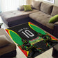Personalized St Kitts And Nevis Patriots Area Rug Caribbean Cricket Player Graphic Art