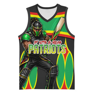 Personalized St Kitts And Nevis Patriots Basketball Jersey Caribbean Cricket Player Graphic Art