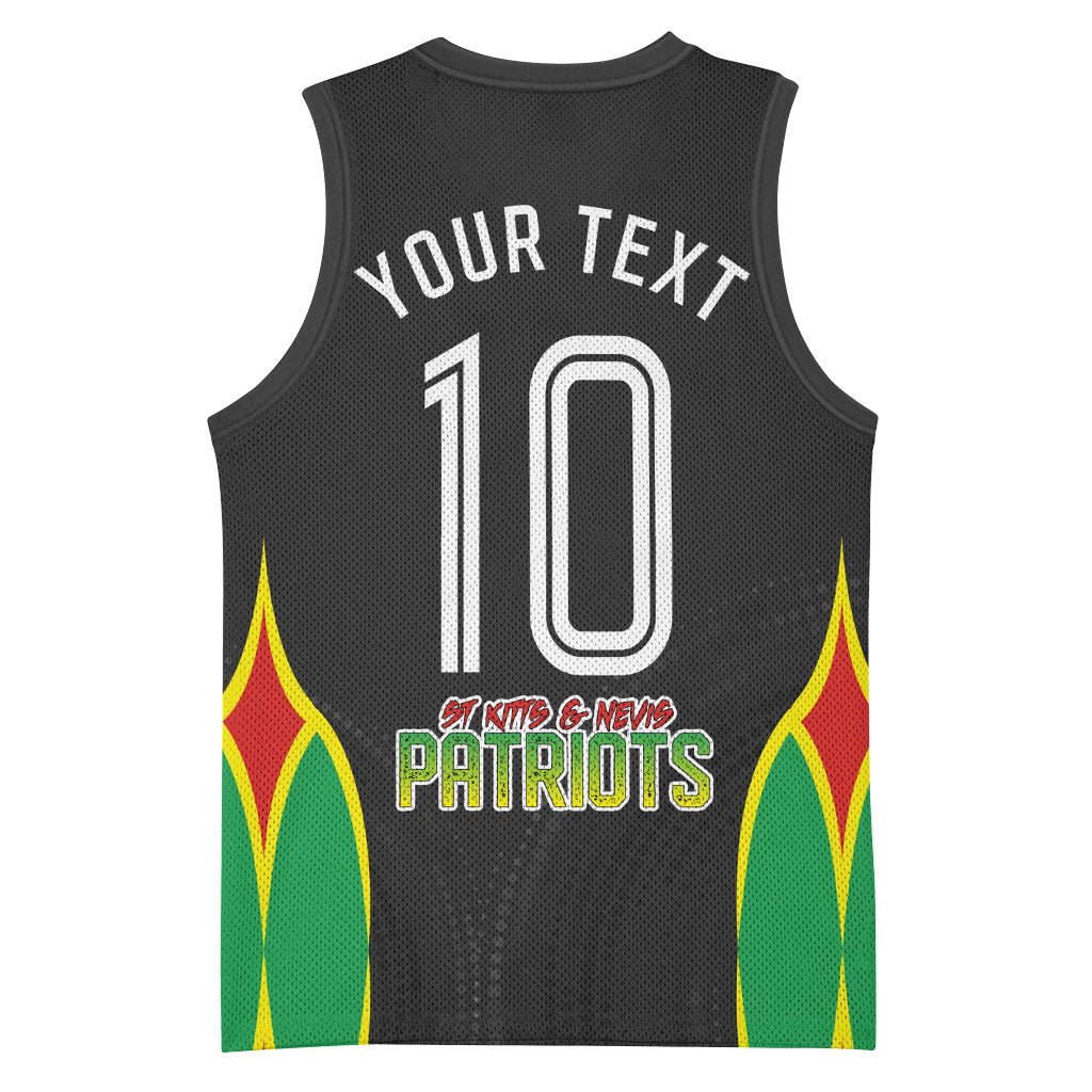 Personalized St Kitts And Nevis Patriots Basketball Jersey Caribbean Cricket Player Graphic Art