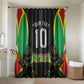 Personalized St Kitts And Nevis Patriots Bathroom Set Caribbean Cricket Player Graphic Art