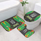 Personalized St Kitts And Nevis Patriots Bathroom Set Caribbean Cricket Player Graphic Art