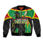 Personalized St Kitts And Nevis Patriots Bomber Jacket Caribbean Cricket Player Graphic Art