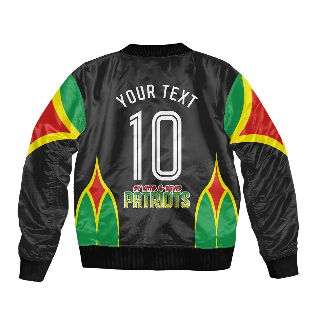 Personalized St Kitts And Nevis Patriots Bomber Jacket Caribbean Cricket Player Graphic Art