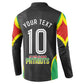 Personalized St Kitts And Nevis Patriots Button Sweatshirt Caribbean Cricket Player Graphic Art