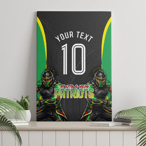 Personalized St Kitts And Nevis Patriots Canvas Wall Art Caribbean Cricket Player Graphic Art