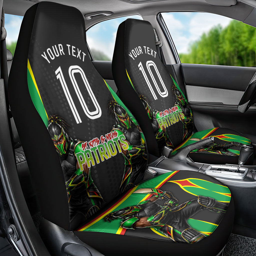 Personalized St Kitts And Nevis Patriots Car Seat Cover Caribbean Cricket Player Graphic Art