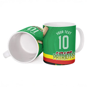 Personalized St Kitts And Nevis Patriots Ceramic Mug Caribbean Cricket Player Graphic Art