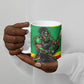 Personalized St Kitts And Nevis Patriots Ceramic Mug Caribbean Cricket Player Graphic Art