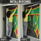 Personalized St Kitts And Nevis Patriots Door Cover Caribbean Cricket Player Graphic Art