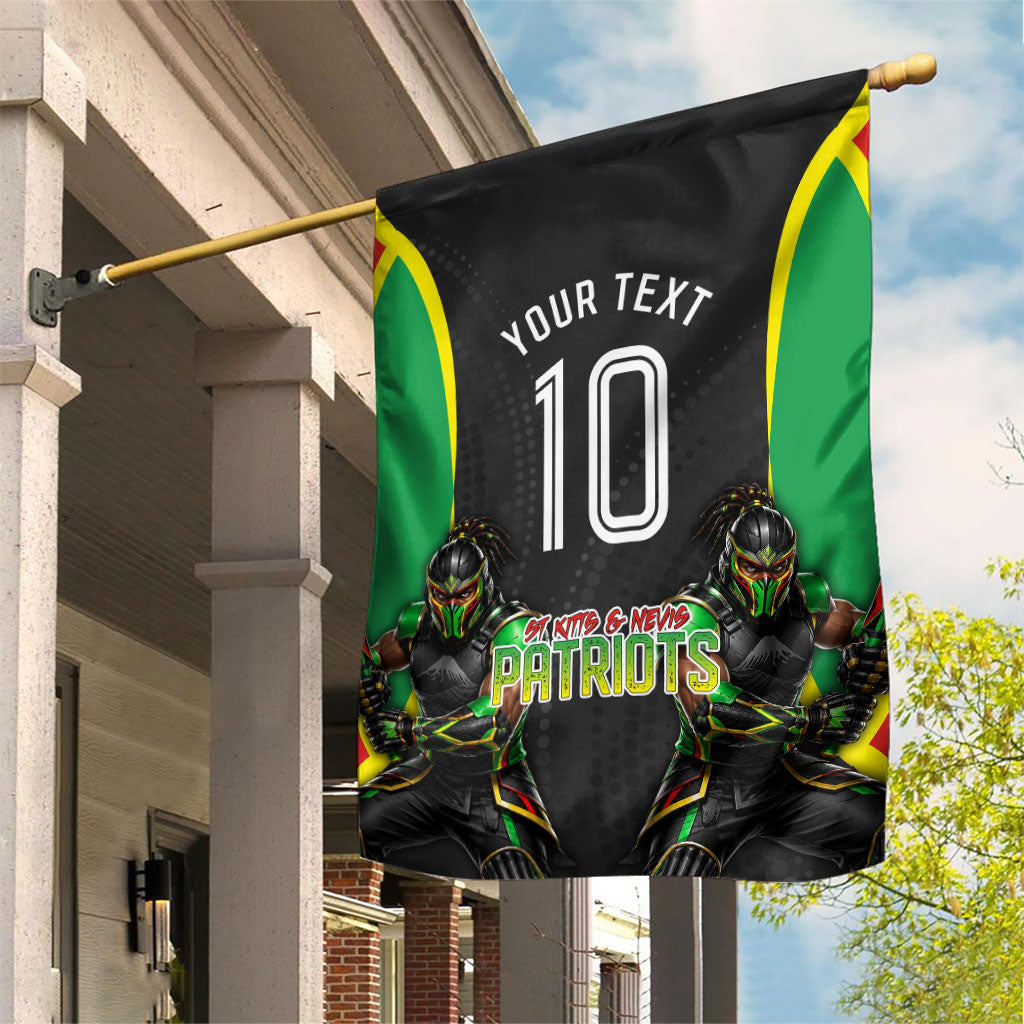 Personalized St Kitts And Nevis Patriots Garden Flag Caribbean Cricket Player Graphic Art