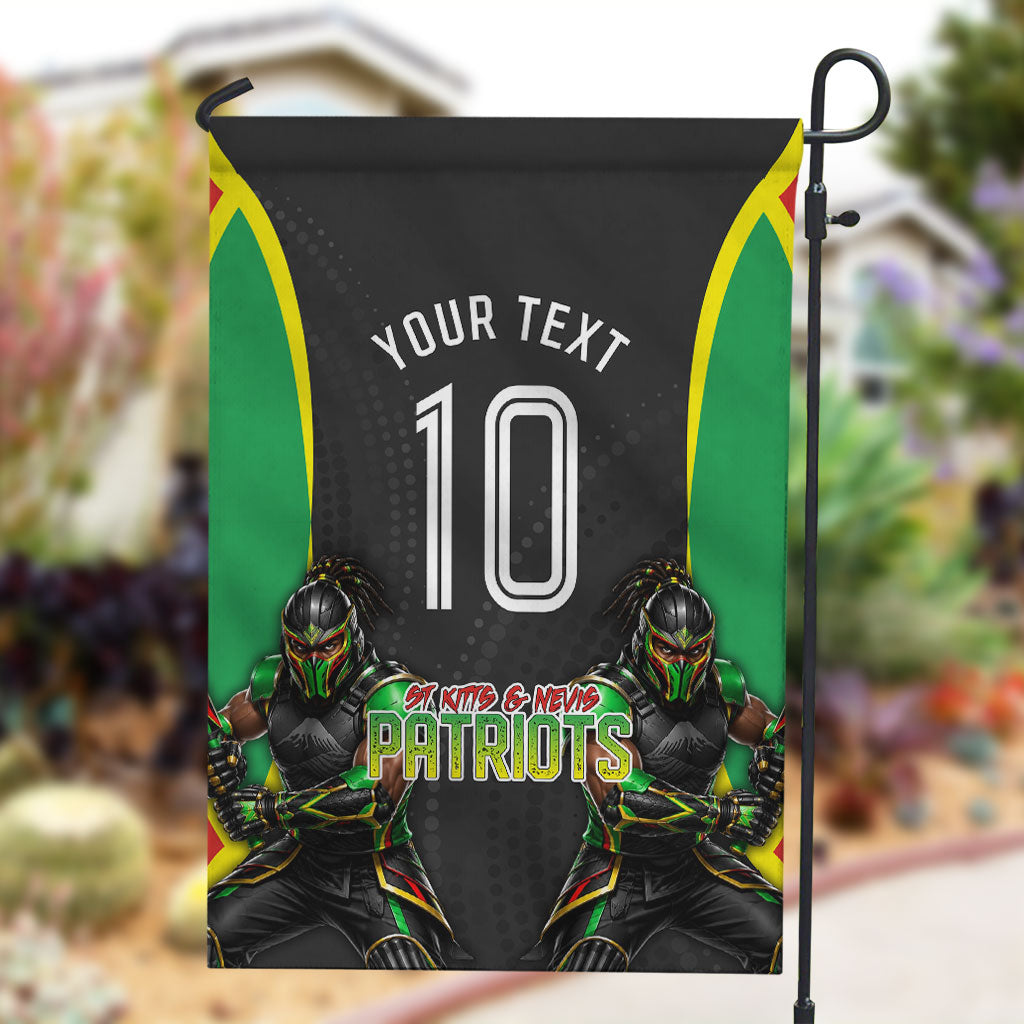 Personalized St Kitts And Nevis Patriots Garden Flag Caribbean Cricket Player Graphic Art