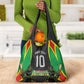 Personalized St Kitts And Nevis Patriots Grocery Bag Caribbean Cricket Player Graphic Art