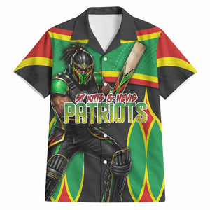 Personalized St Kitts And Nevis Patriots Hawaiian Shirt Caribbean Cricket Player Graphic Art