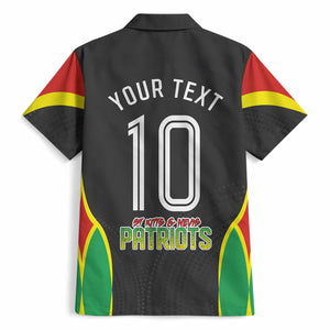 Personalized St Kitts And Nevis Patriots Hawaiian Shirt Caribbean Cricket Player Graphic Art