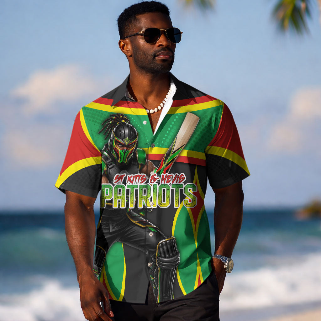 Personalized St Kitts And Nevis Patriots Hawaiian Shirt Caribbean Cricket Player Graphic Art