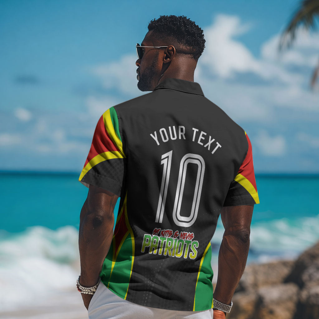 Personalized St Kitts And Nevis Patriots Hawaiian Shirt Caribbean Cricket Player Graphic Art