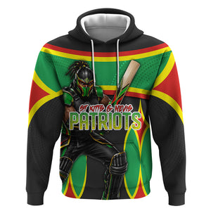 Personalized St Kitts And Nevis Patriots Hoodie Caribbean Cricket Player Graphic Art