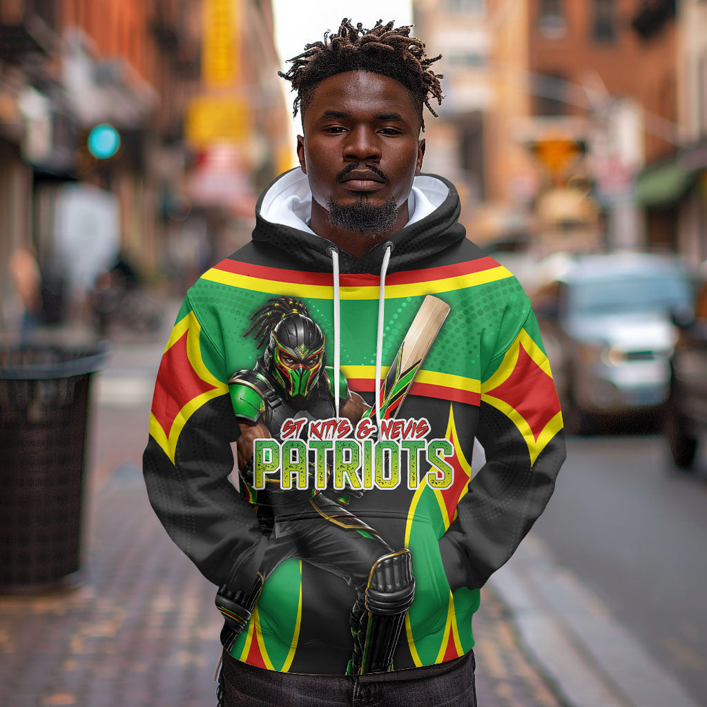 Personalized St Kitts And Nevis Patriots Hoodie Caribbean Cricket Player Graphic Art