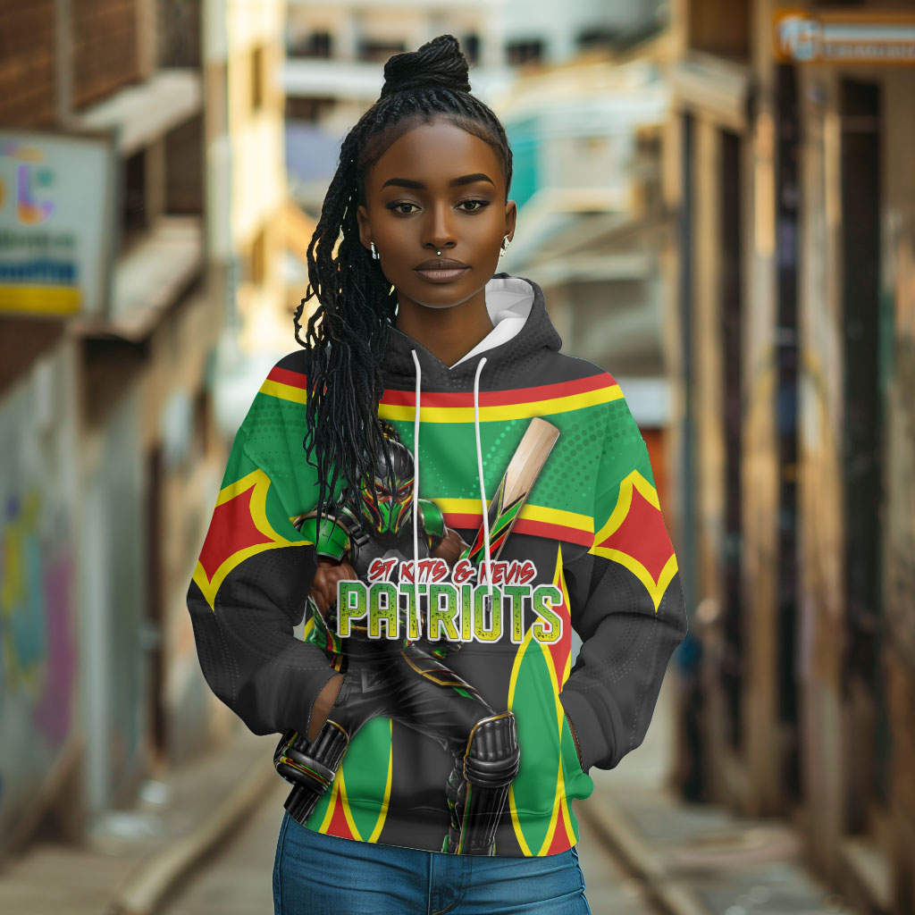 Personalized St Kitts And Nevis Patriots Hoodie Caribbean Cricket Player Graphic Art