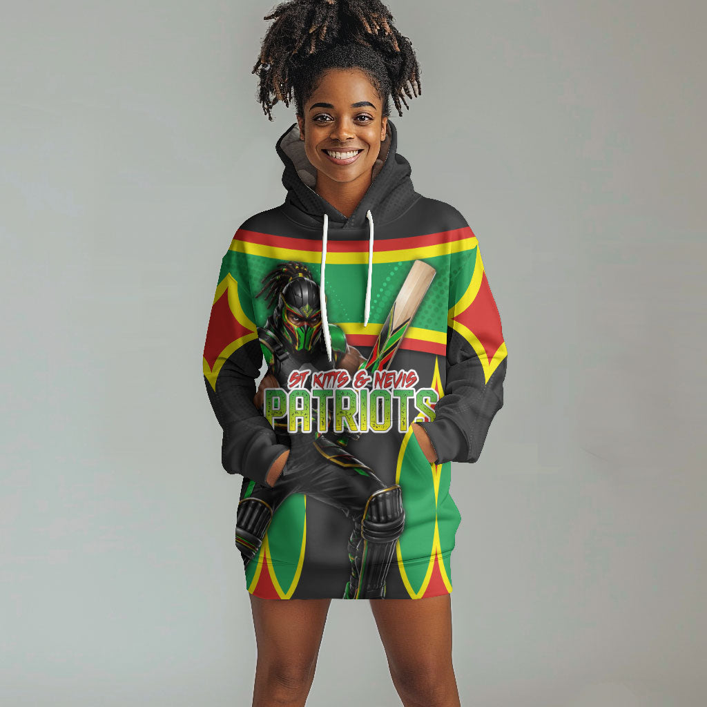 Personalized St Kitts And Nevis Patriots Hoodie Dress Caribbean Cricket Player Graphic Art