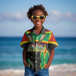Personalized St Kitts And Nevis Patriots Kid Hawaiian Shirt Caribbean Cricket Player Graphic Art