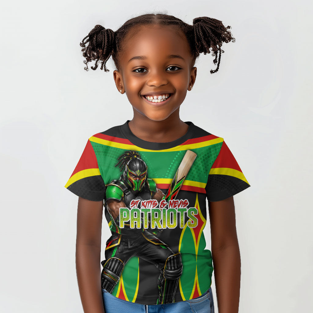 Personalized St Kitts And Nevis Patriots Kid T shirt Caribbean Cricket Player Graphic Art