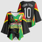 Personalized St Kitts And Nevis Patriots Kimono Sleeve Blouse Caribbean Cricket Player Graphic Art