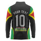 Personalized St Kitts And Nevis Patriots Long Sleeve Polo Shirt Caribbean Cricket Player Graphic Art