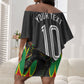 Personalized St Kitts And Nevis Patriots Off Shoulder Short Dress Caribbean Cricket Player Graphic Art