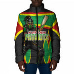 Personalized St Kitts And Nevis Patriots Padded Jacket Caribbean Cricket Player Graphic Art