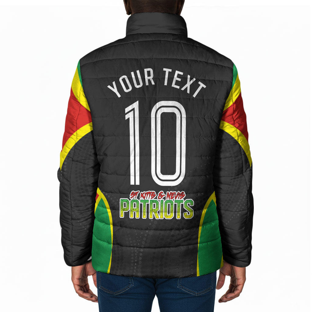 Personalized St Kitts And Nevis Patriots Padded Jacket Caribbean Cricket Player Graphic Art
