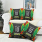 Personalized St Kitts And Nevis Patriots Pillow Cover Caribbean Cricket Player Graphic Art