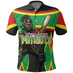 Personalized St Kitts And Nevis Patriots Polo Shirt Caribbean Cricket Player Graphic Art