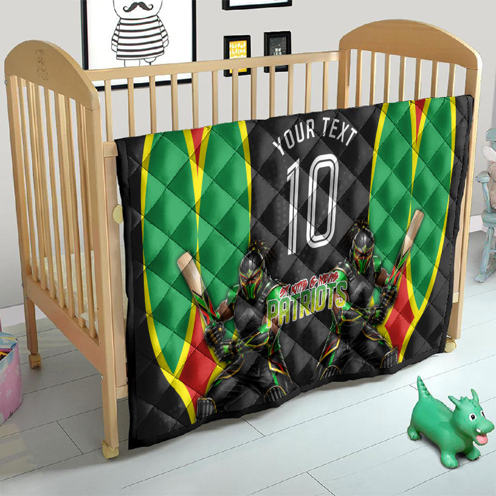 Personalized St Kitts And Nevis Patriots Quilt Caribbean Cricket Player Graphic Art