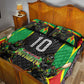 Personalized St Kitts And Nevis Patriots Quilt Bed Set Caribbean Cricket Player Graphic Art