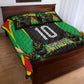 Personalized St Kitts And Nevis Patriots Quilt Bed Set Caribbean Cricket Player Graphic Art
