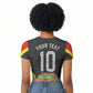 Personalized St Kitts And Nevis Patriots Raglan Cropped T shirt Caribbean Cricket Player Graphic Art