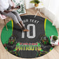 Personalized St Kitts And Nevis Patriots Round Carpet Caribbean Cricket Player Graphic Art