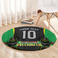 Personalized St Kitts And Nevis Patriots Round Carpet Caribbean Cricket Player Graphic Art