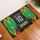 Personalized St Kitts And Nevis Patriots Rubber Doormat Caribbean Cricket Player Graphic Art