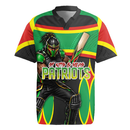 Personalized St Kitts And Nevis Patriots Rugby Jersey Caribbean Cricket Player Graphic Art