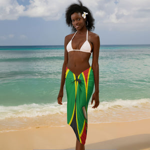 Personalized St Kitts And Nevis Patriots Sarong Caribbean Cricket Player Graphic Art