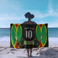 Personalized St Kitts And Nevis Patriots Sarong Caribbean Cricket Player Graphic Art