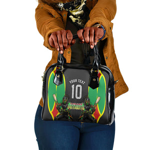 Personalized St Kitts And Nevis Patriots Shoulder Handbag Caribbean Cricket Player Graphic Art