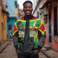 Personalized St Kitts And Nevis Patriots Sleeve Zip Bomber Jacket Caribbean Cricket Player Graphic Art
