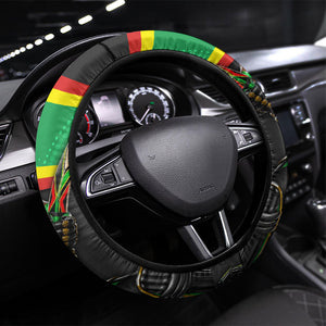 St Kitts And Nevis Patriots Steering Wheel Cover Caribbean Cricket Player Graphic Art