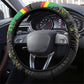 St Kitts And Nevis Patriots Steering Wheel Cover Caribbean Cricket Player Graphic Art