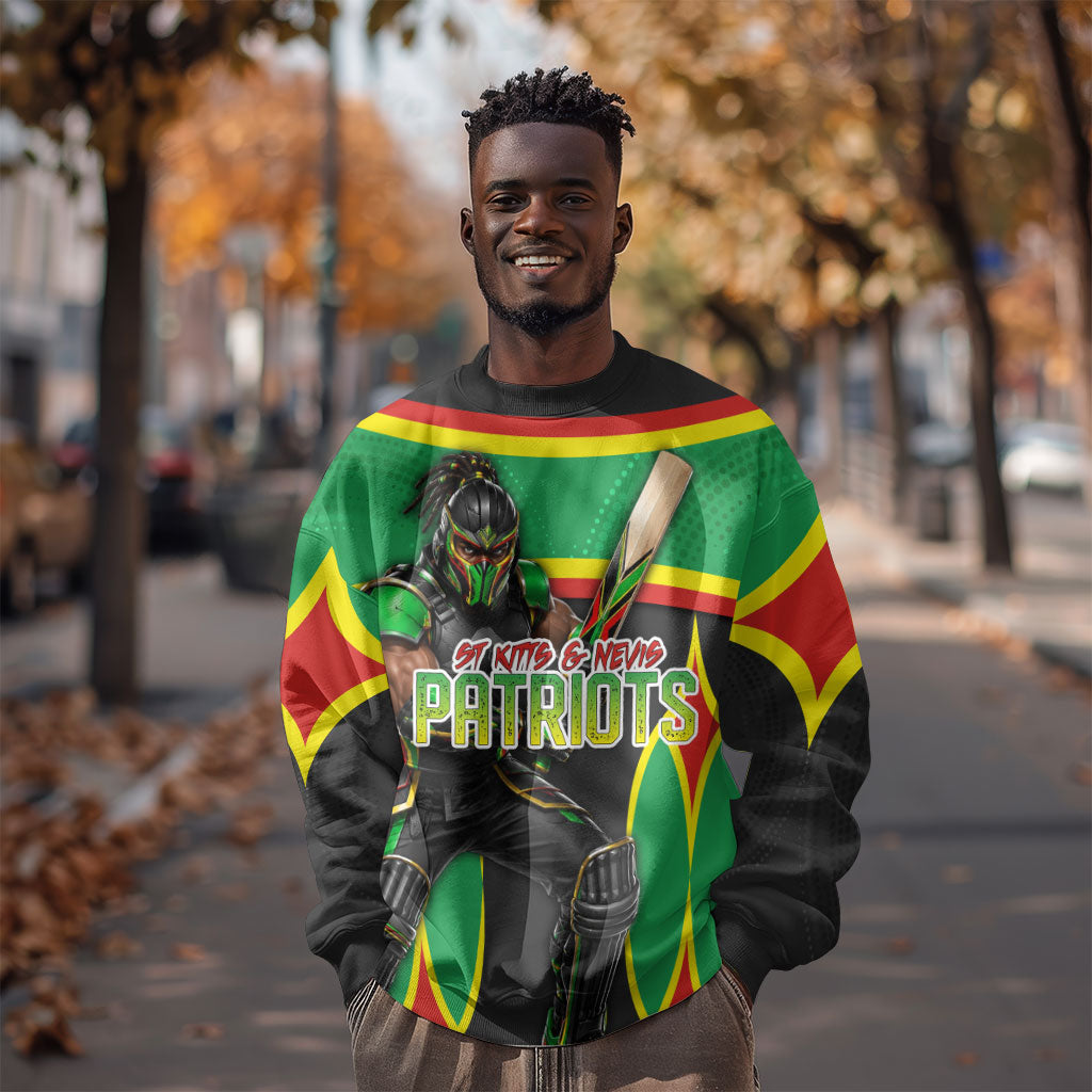 Personalized St Kitts And Nevis Patriots Sweatshirt Caribbean Cricket Player Graphic Art
