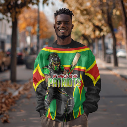 Personalized St Kitts And Nevis Patriots Sweatshirt Caribbean Cricket Player Graphic Art